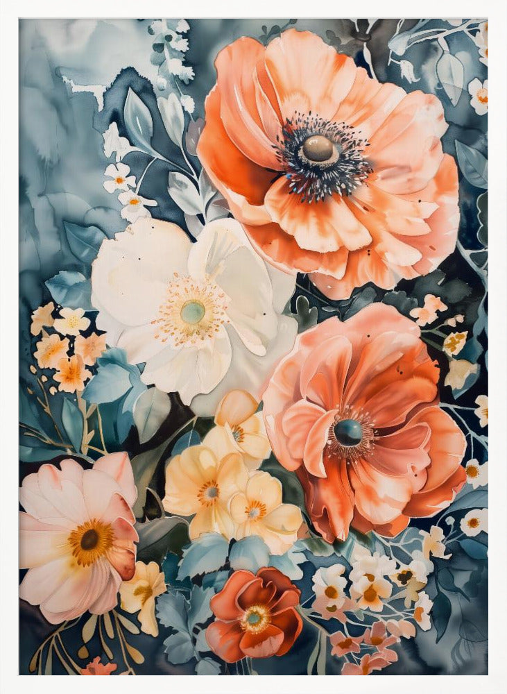 Watercolor Floral No. 7 Poster