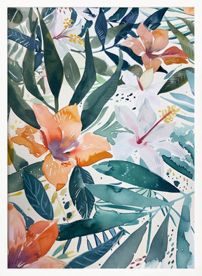 Watercolor Floral No. 9 Poster