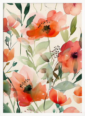 Watercolor Floral No. 10 Poster