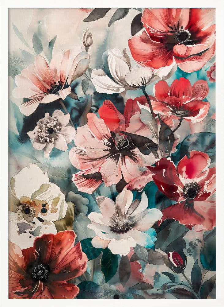 Watercolor Floral No. 11 Poster