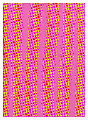 Pink Dots Pattern Poster