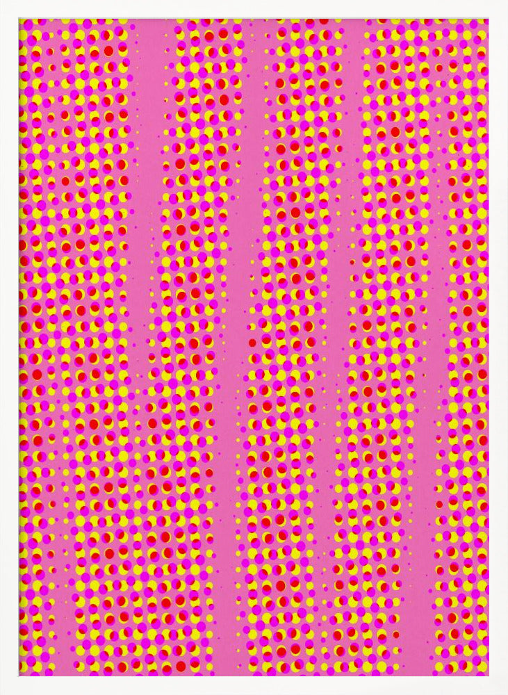 Pink Dots Pattern Poster