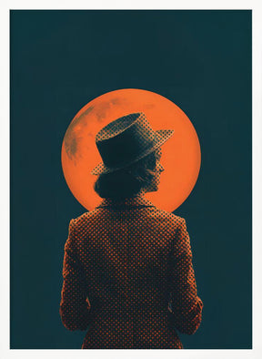 She and the Moon Poster