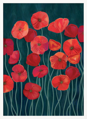 Red poppies Poster