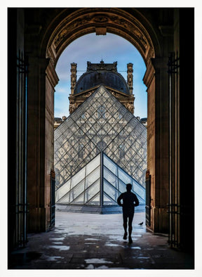 louvre pyramid Poster