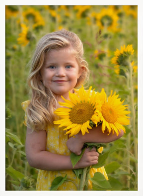 Sunflower girl Poster