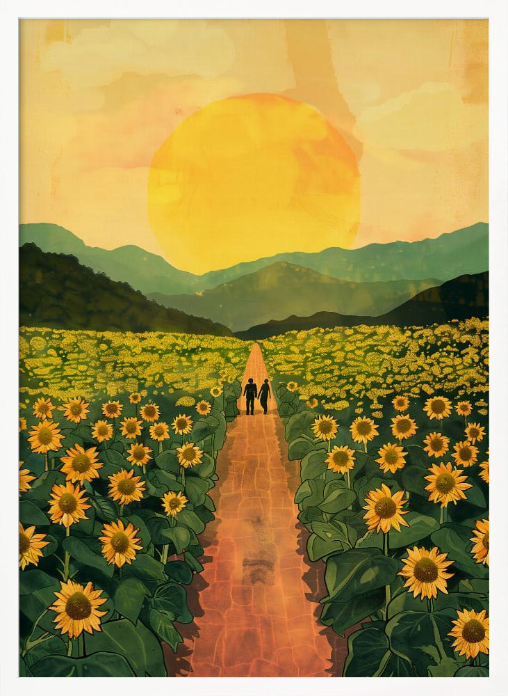 Sunflower Plantation Poster