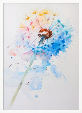 Abstract Dandelion Poster