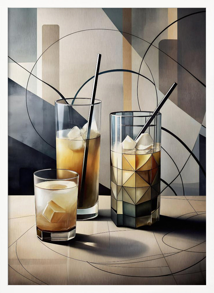 Cubist Cocktails Poster