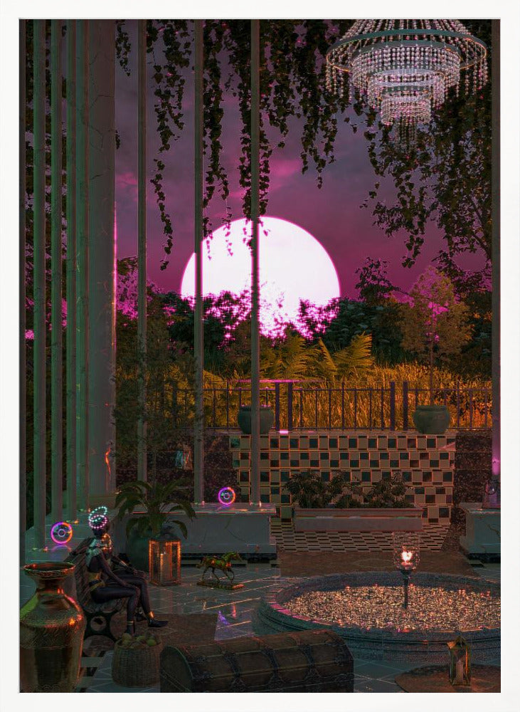 Purple Moon Palace Poster