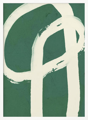 Strokes On Green 6 Poster