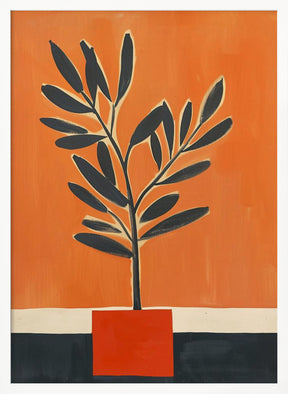 Orange Plant Poster