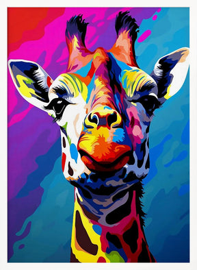 Giraffe Pop Art Poster