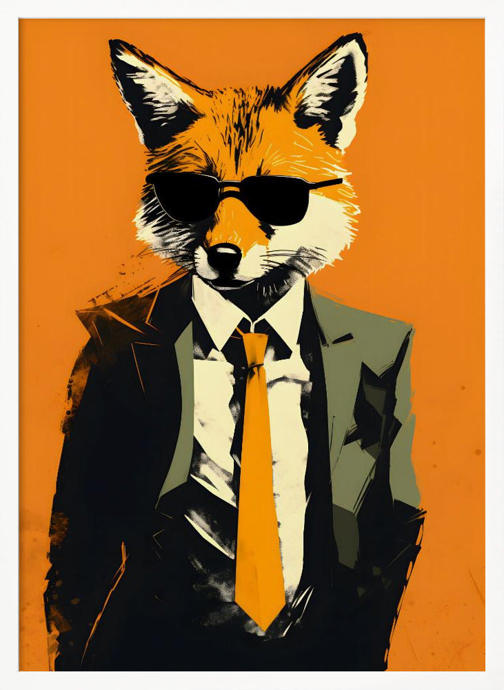 Fox In a Suit Poster