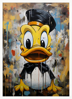 Street Art Duck Poster