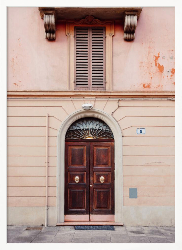 Bologna in Pink | Italy travel photography Poster