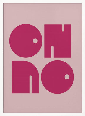 Oh No  Pink Cerry Pink.psdratio 3x4 Print By Bohonewart Poster