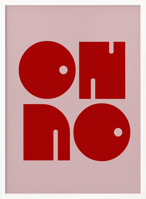 Oh No Pink Red.psdratio 3x4 Print By Bohonewart Poster