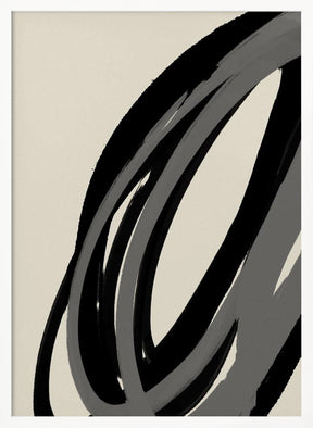 Black And Gray No 1 Poster