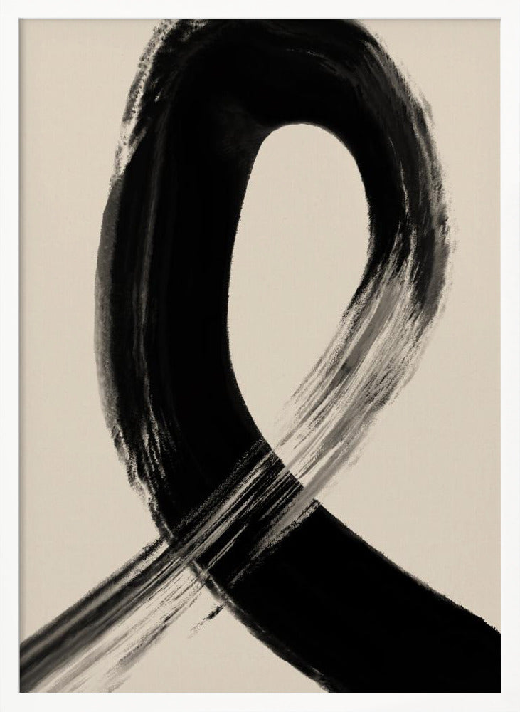 Black Strokes No 27 Poster