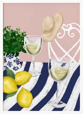 White wine for two Poster