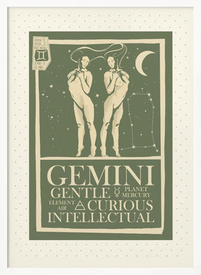 Gemini Zodiac Poster Poster