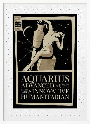 Aquarius Zodiac Poster Poster