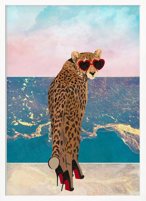 Cheetah on holiday Poster