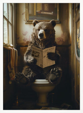 The Toilet Bear Poster