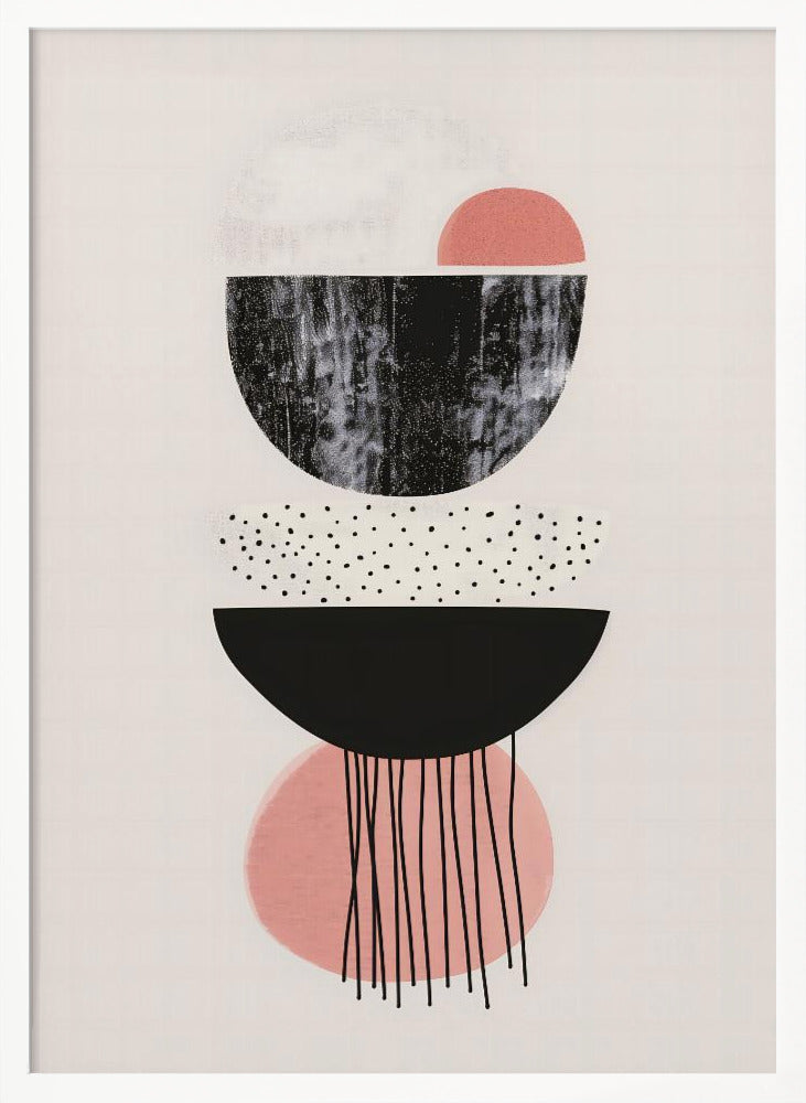 Abstract Minimalist Shapes No 5 Poster