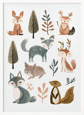 Cute Animals No 1 Poster