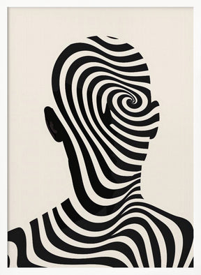 Striped Man Poster