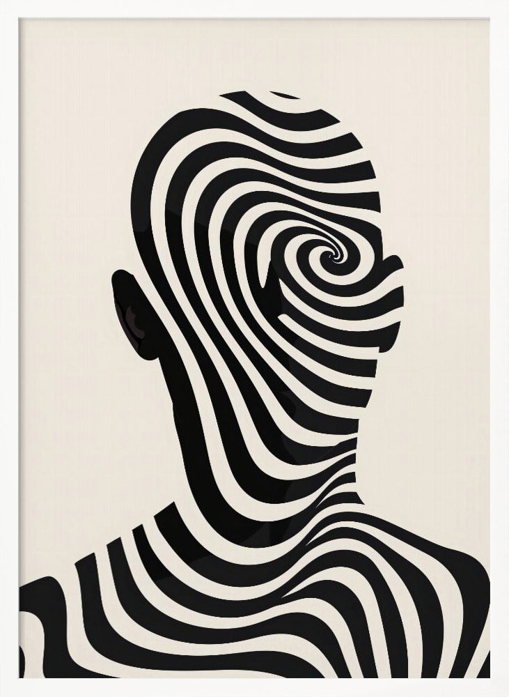 Striped Man Poster