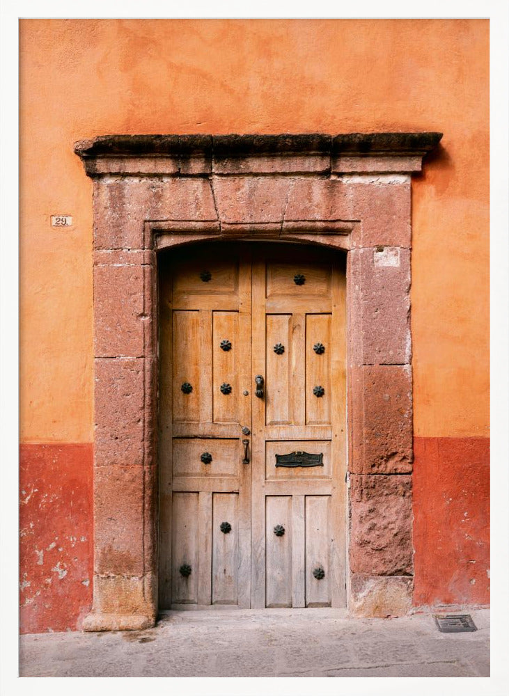 San Miguel de Allende Door | Mexico Travel Photography Poster