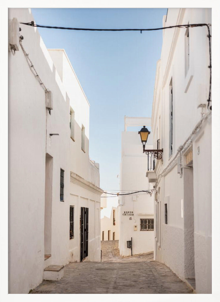 The White town of Vejer de La Frontera Poster