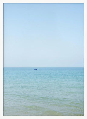 Tiny Blue Boat Poster