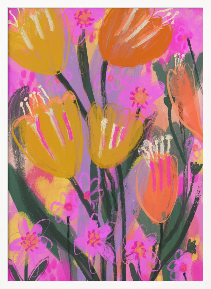 Wild Flower Field Poster