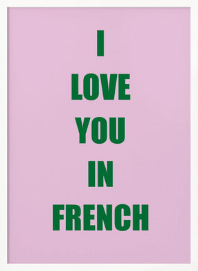 Frenchlovegreen Ratioiso Poster