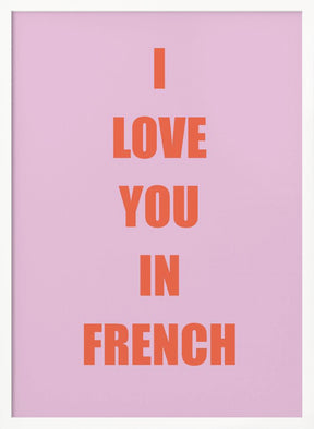 Frenchloveorange Ratioiso Poster