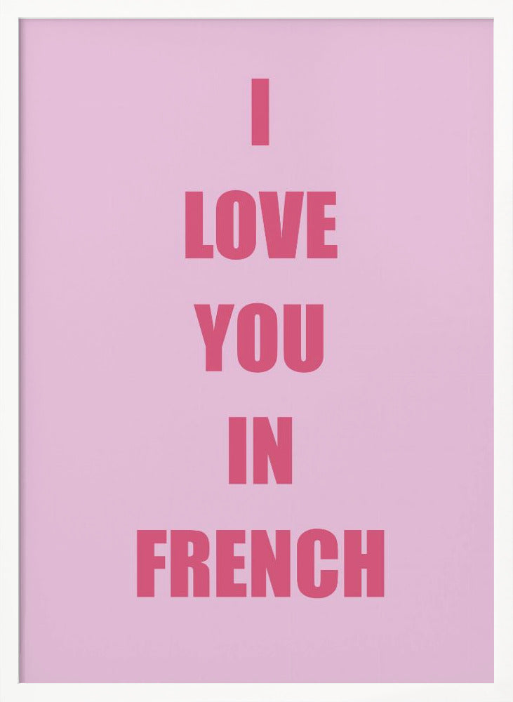 Frenchlovepink Ratioiso Poster