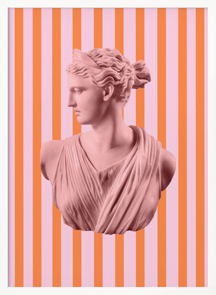 Artemispinkorangestripes Ratio2x3 Poster