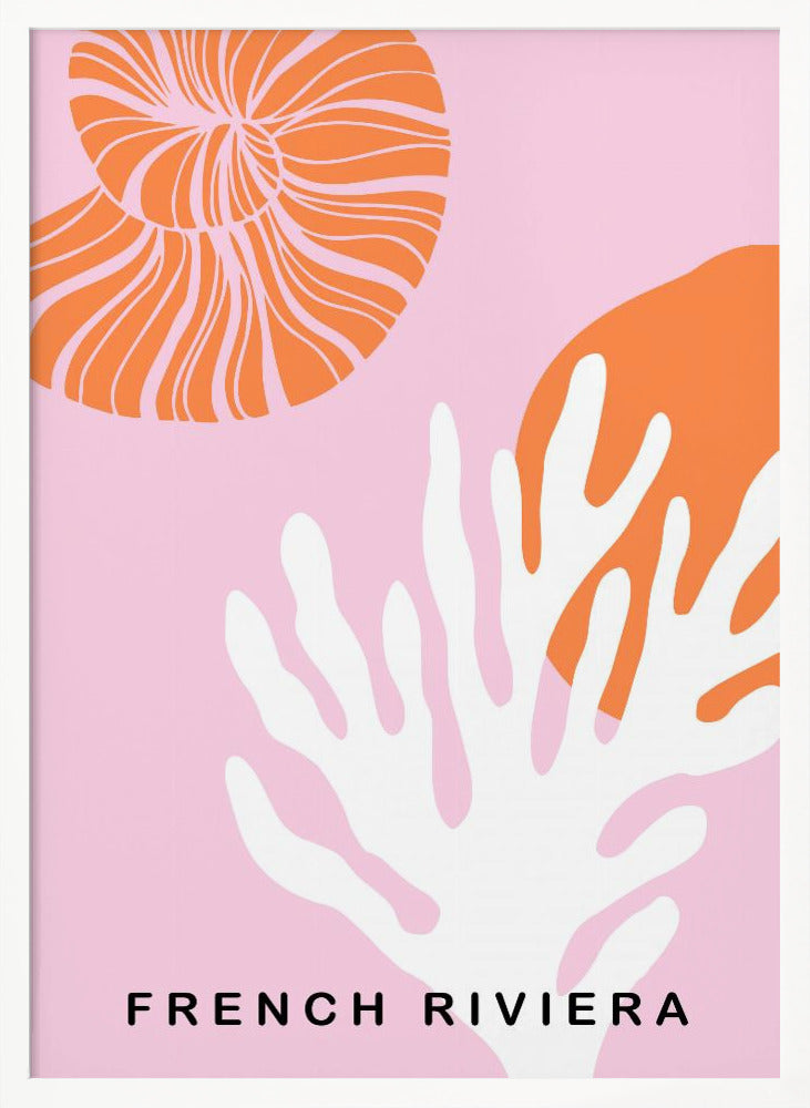 Rivierapinkorange Ratioiso Poster