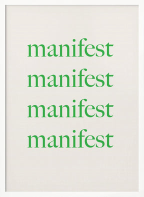 Manifestgreenbeige Ratio2x3 Poster