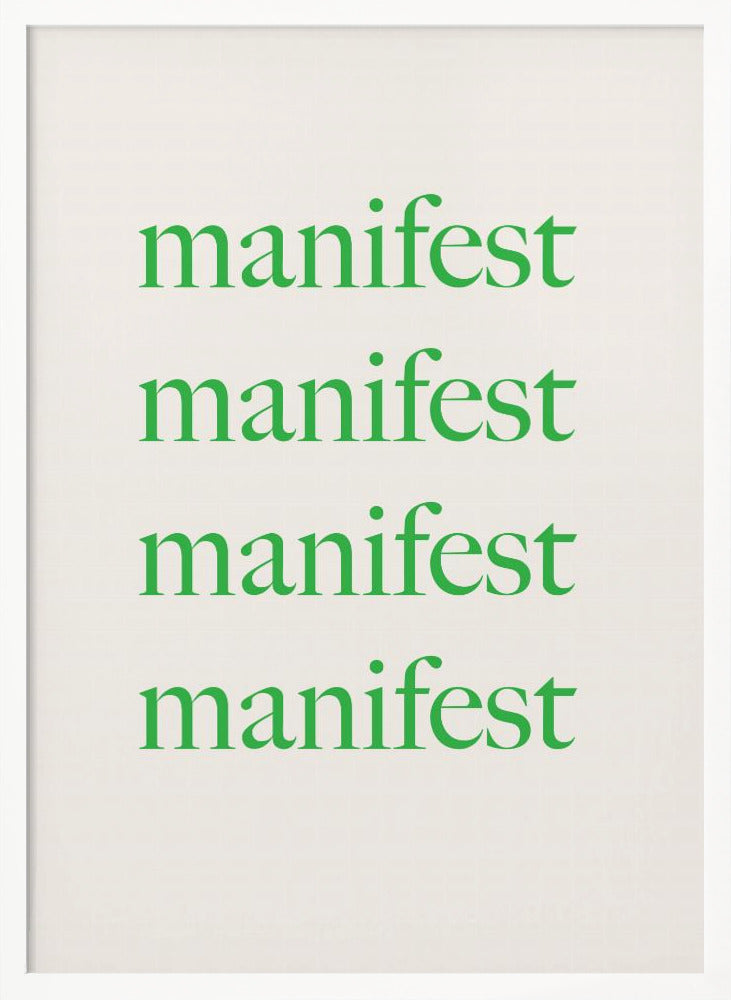 Manifestgreenbeige Ratio2x3 Poster