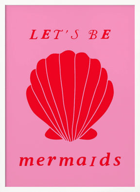 Mermaidspinkred Ratioiso Poster