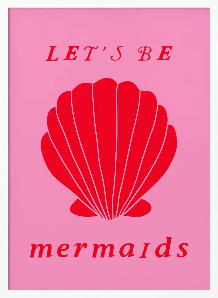 Mermaidspinkred Ratioiso Poster