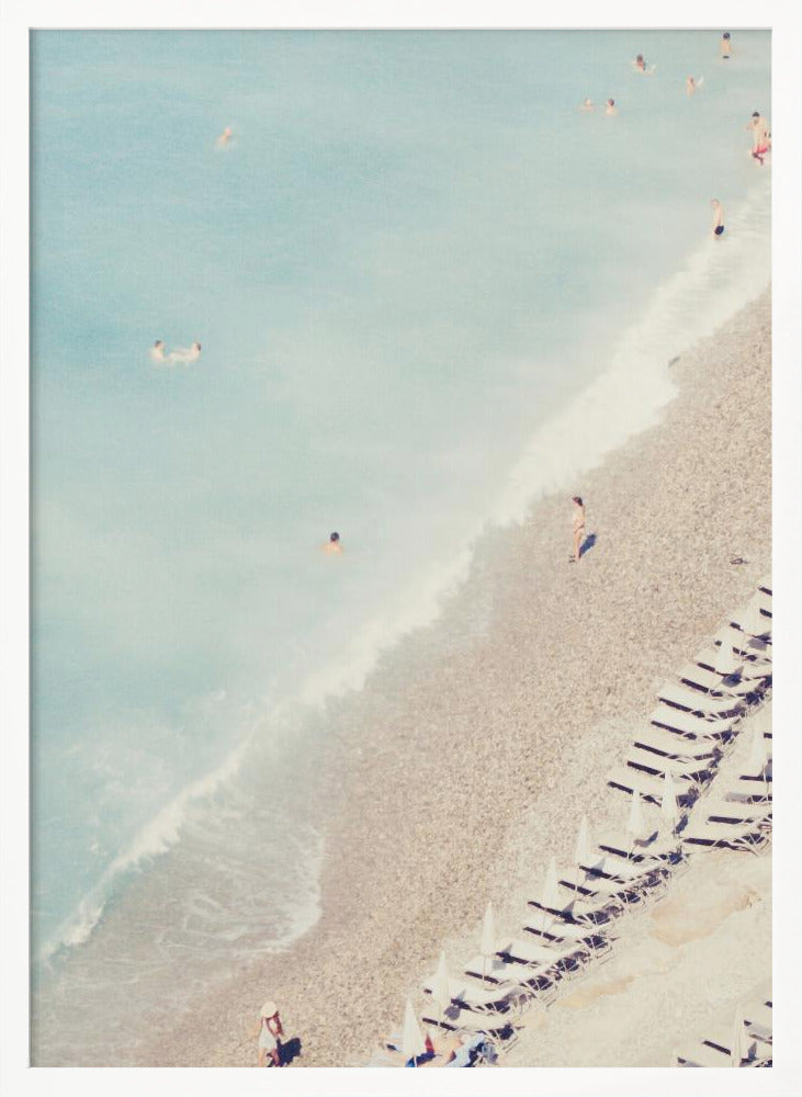 French Riviera Beach Poster