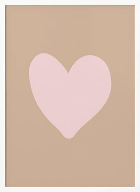 Brownpinkloveheart Ratioiso Poster