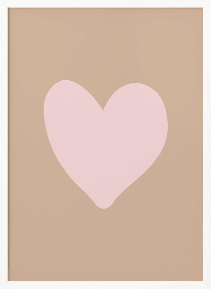 Brownpinkloveheart Ratioiso Poster