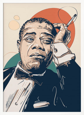 Louis Armstrong Portrait Poster